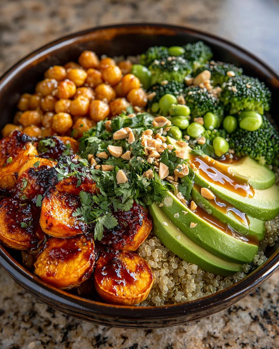 Peanut Sweet Potato Buddha Bowls for Meal Prep - detail 1