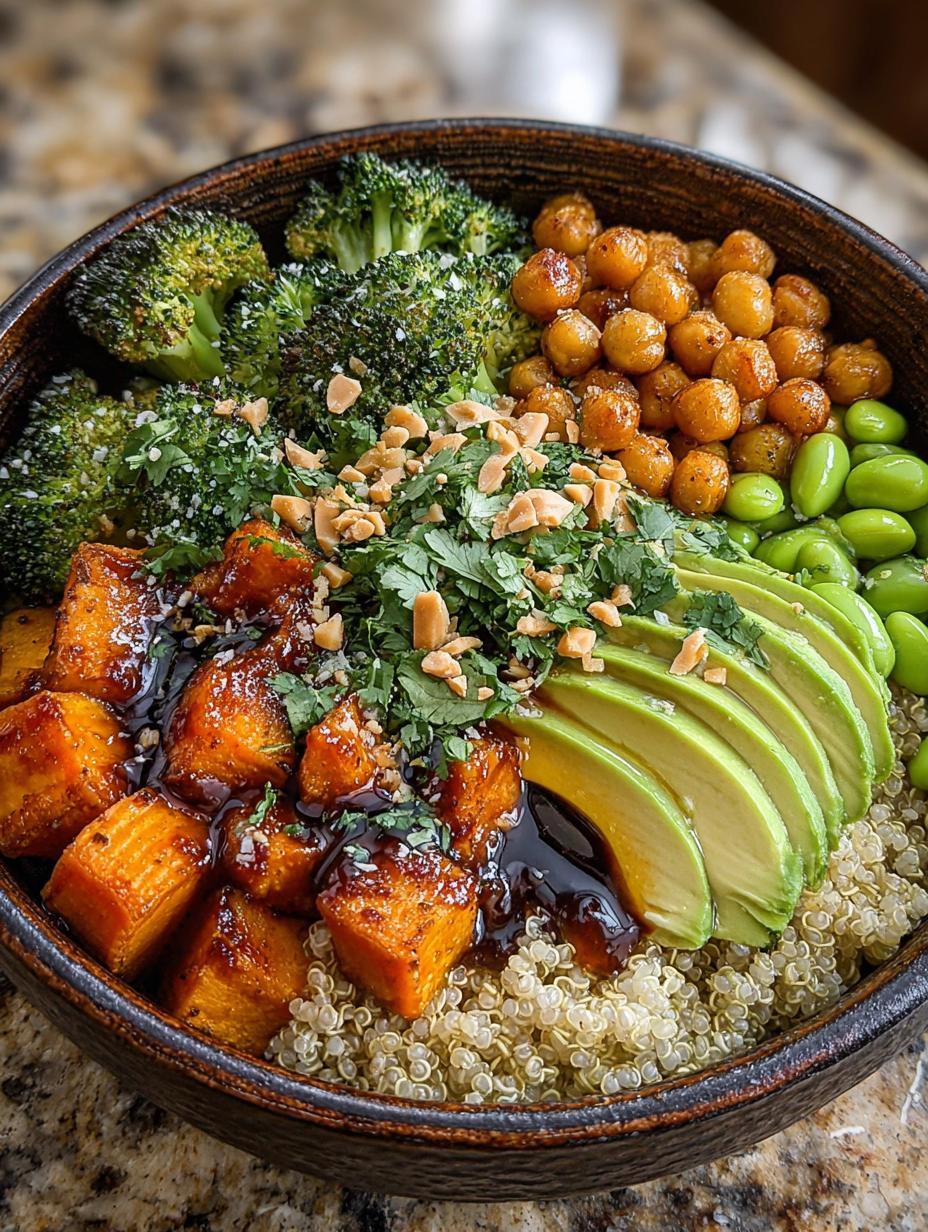 Peanut Sweet Potato Buddha Bowls for Meal Prep - detail 2