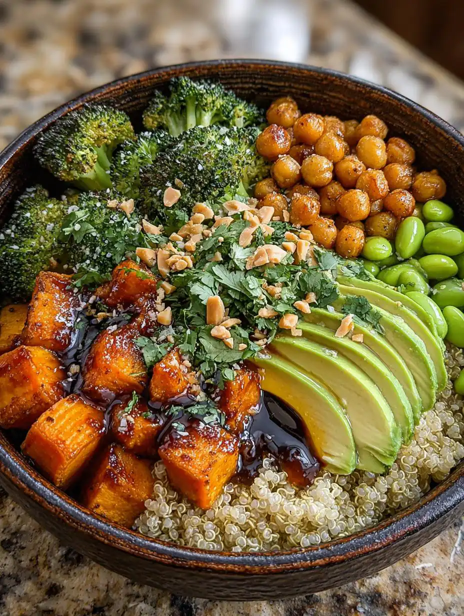 Peanut Sweet Potato Buddha Bowls for Meal Prep - detail 2