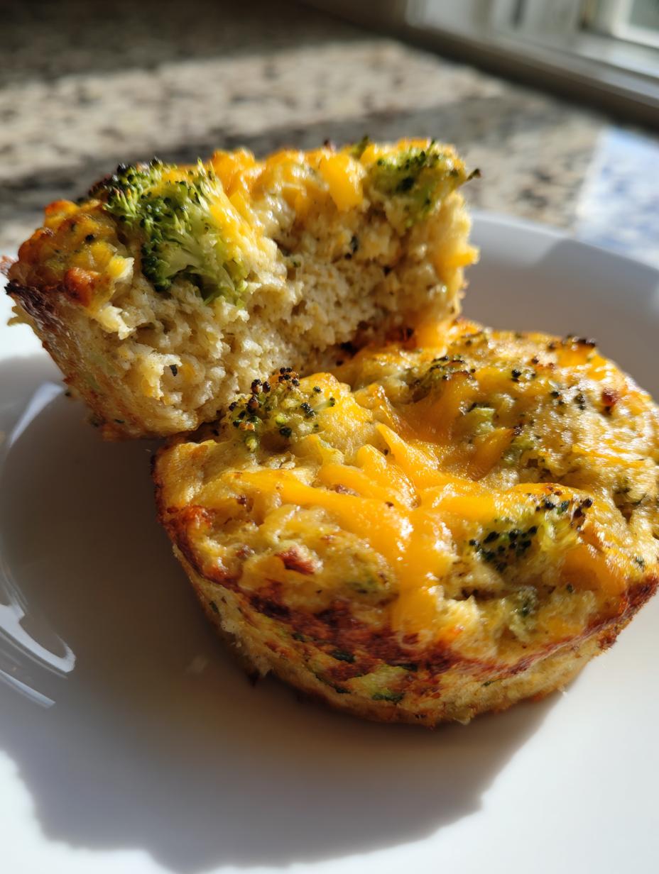 Savory Broccoli Cheddar Oatmeal Cups - detail 2