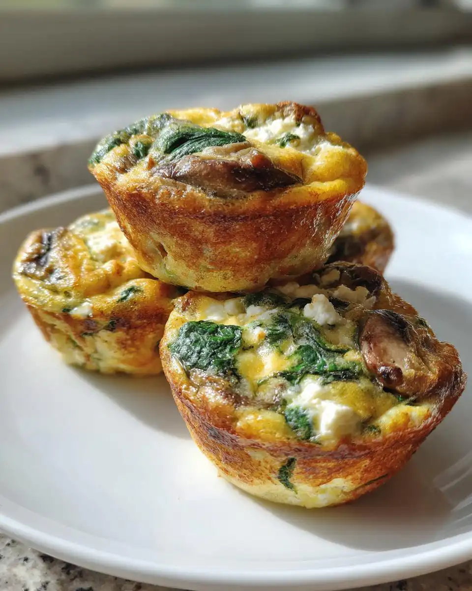 Savory Mushroom and Goat Cheese Egg Bites - detail 1