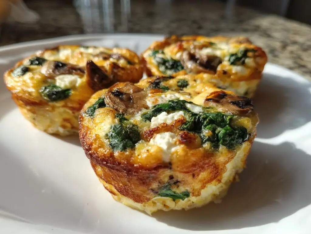 Savory Mushroom and Goat Cheese Egg Bites