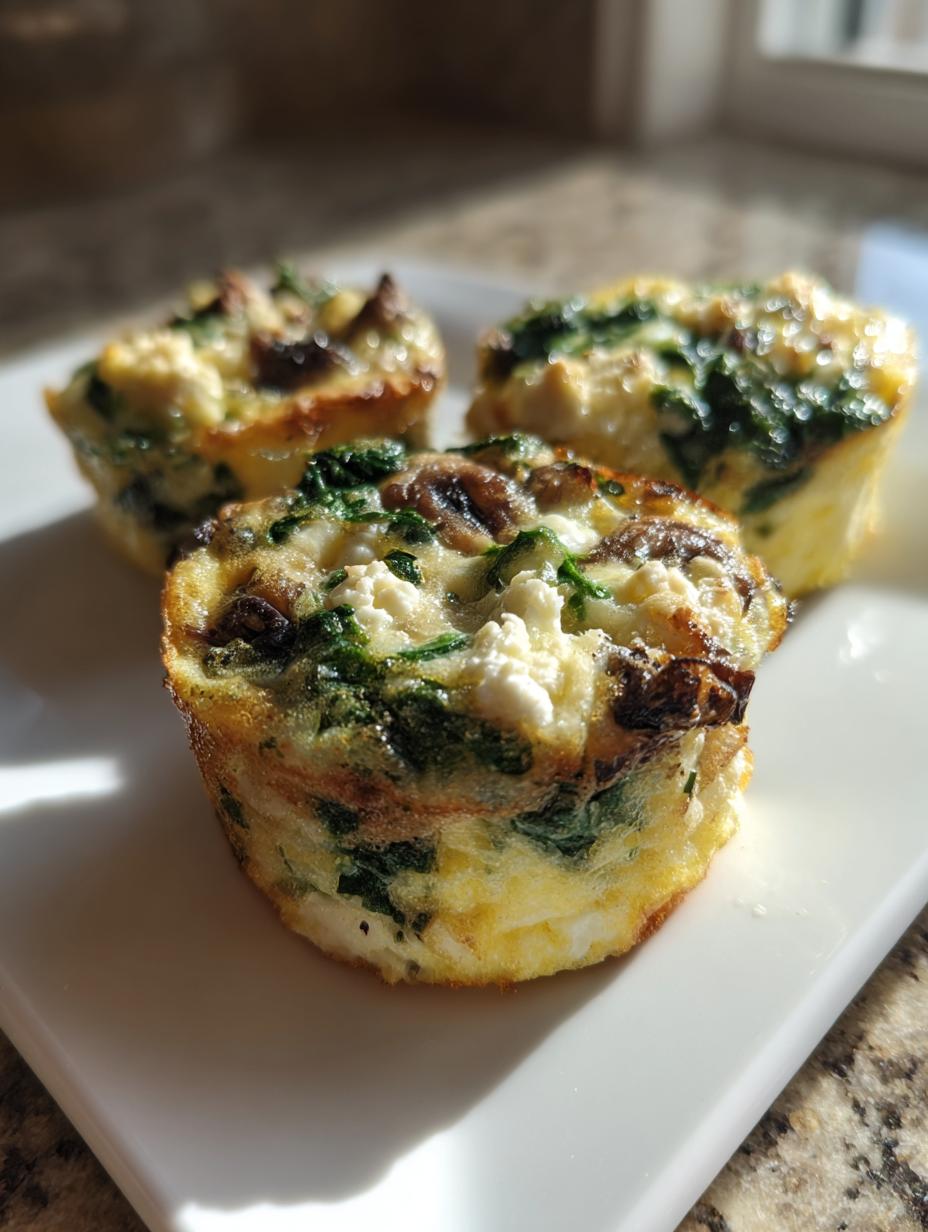 Savory Mushroom and Goat Cheese Egg Bites - detail 2