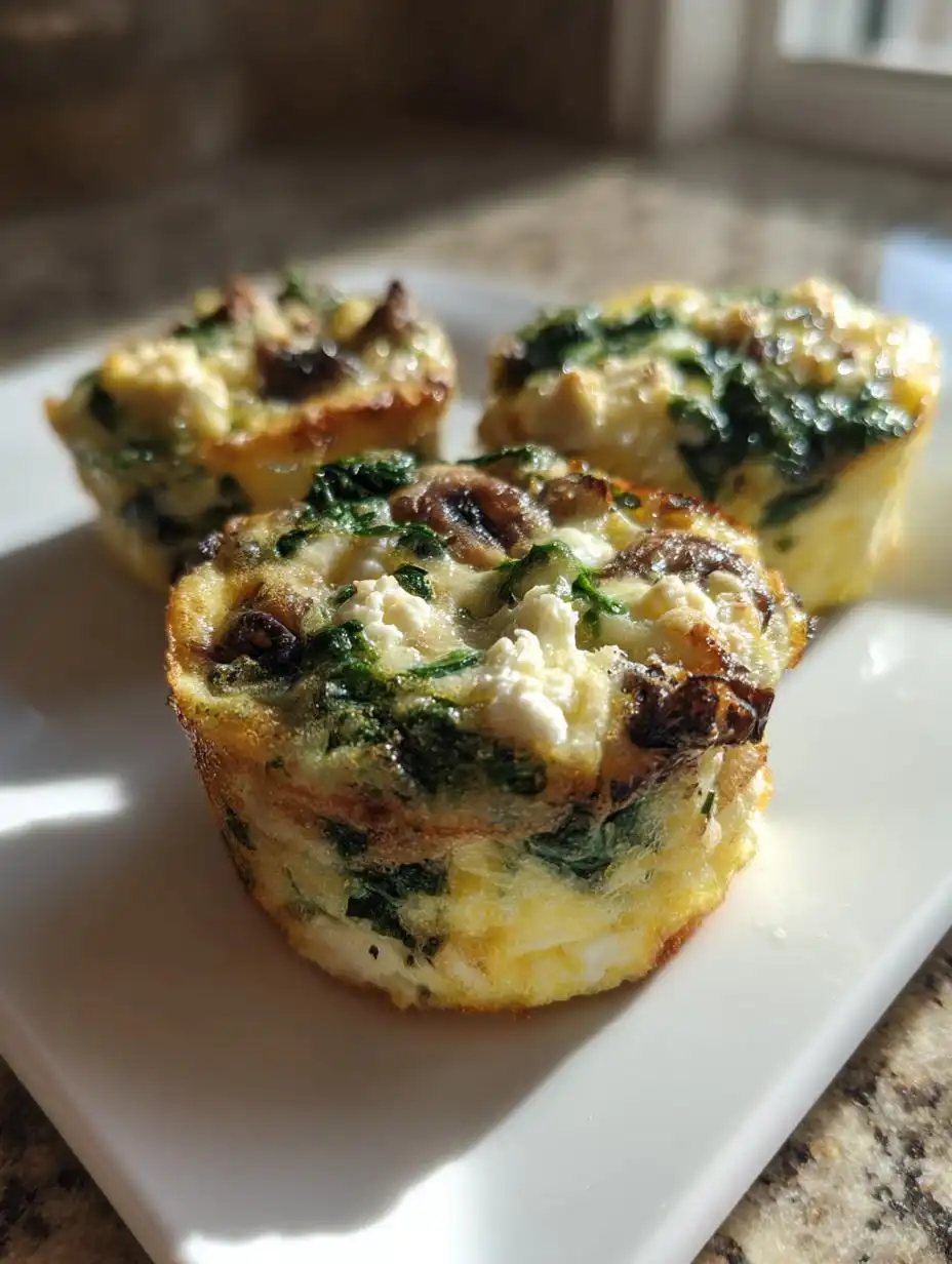 Savory Mushroom and Goat Cheese Egg Bites - detail 2