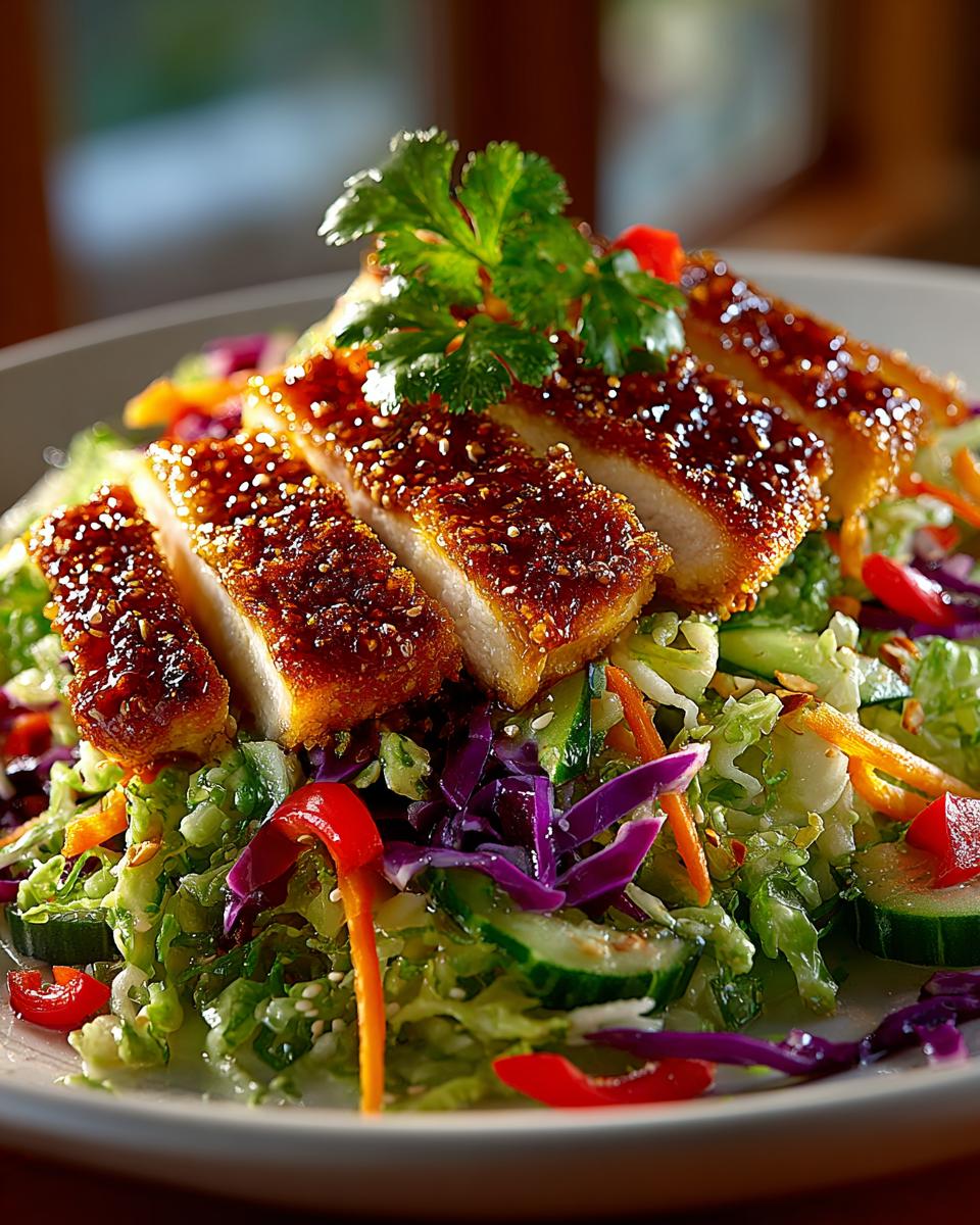 Sesame Chicken Cabbage Crunch Salad - detail 1