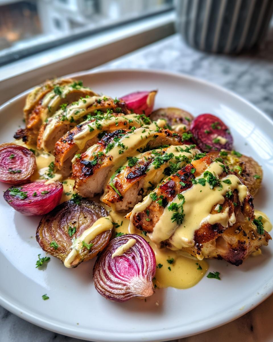 Sheet Pan Lemon Tahini Chicken with Roasted Radishes - detail 1
