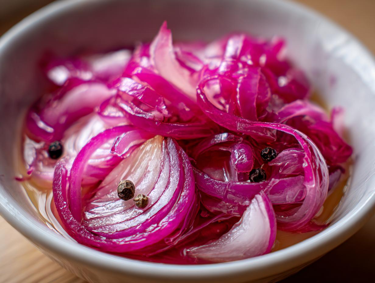 Amazing Simple Homemade Pickled Red Onions in 30 mins