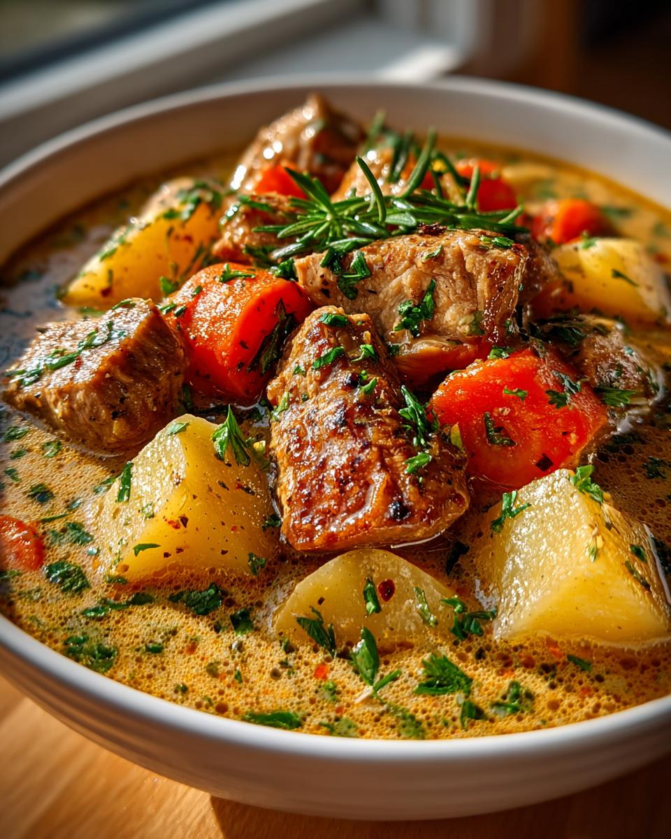 Slow Cooker Creamy Chicken Stew - detail 1