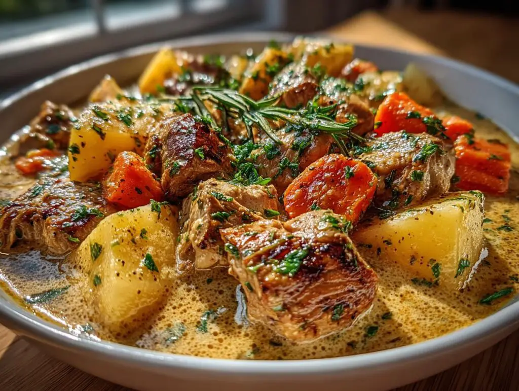 Slow Cooker Creamy Chicken Stew