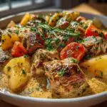 Slow Cooker Creamy Chicken Stew