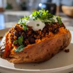 Smoky Black Bean Stuffed Sweet Potatoes