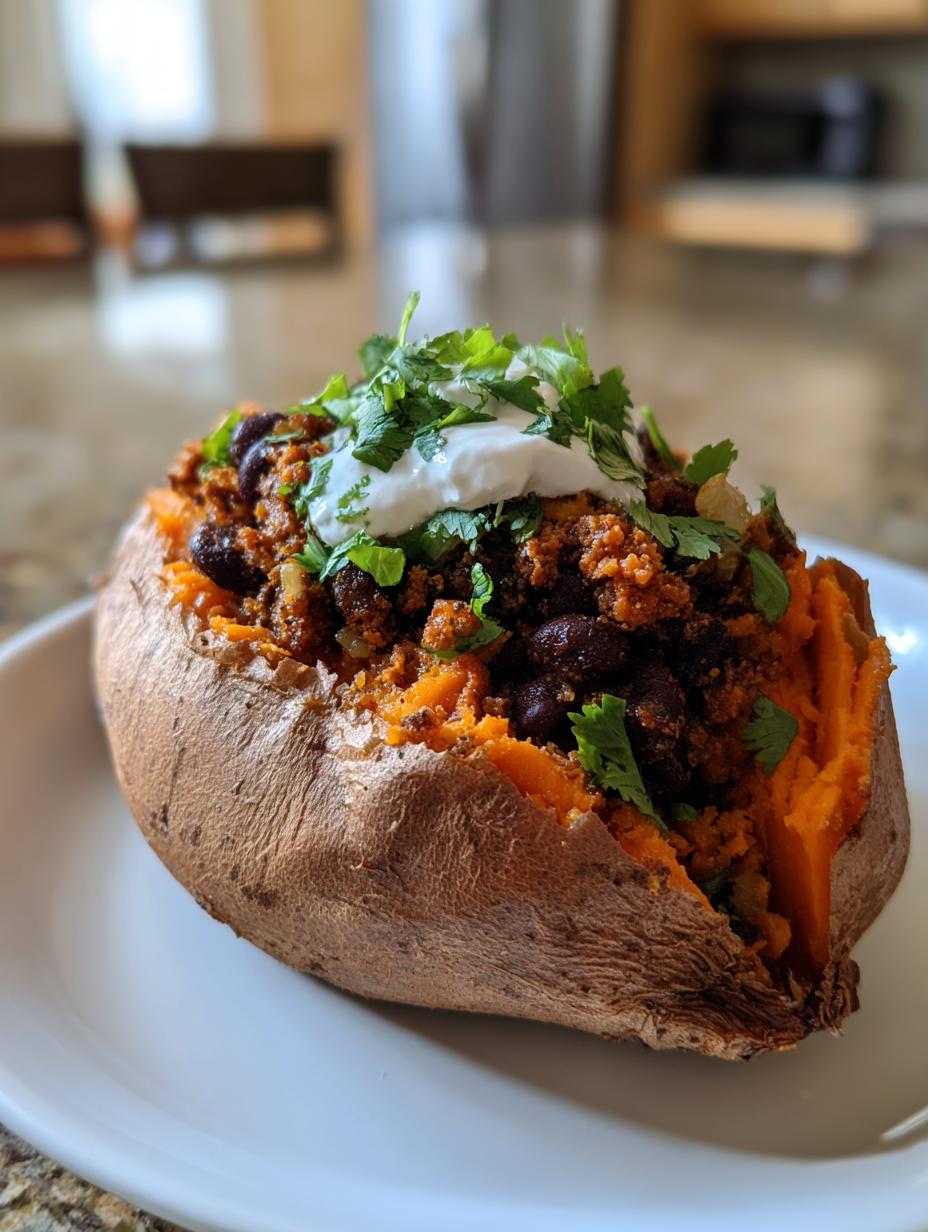 Smoky Black Bean Stuffed Sweet Potatoes - detail 2