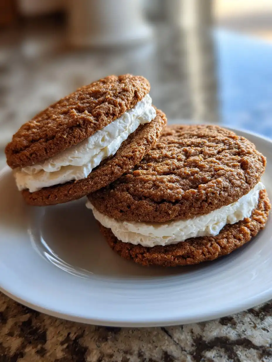 Soft Oatmeal Cream Pies with Vanilla Filling - detail 2