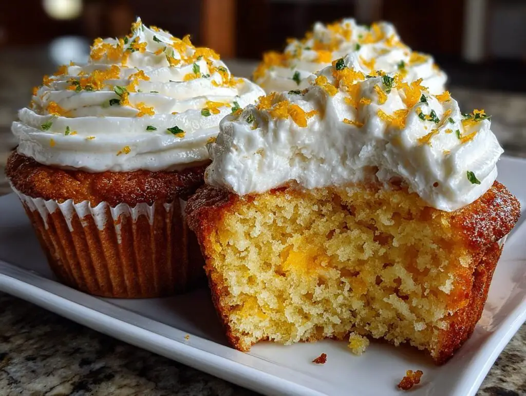 Soft Vegan Lemon Cupcakes with Lemon Frosting
