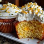 Soft Vegan Lemon Cupcakes with Lemon Frosting