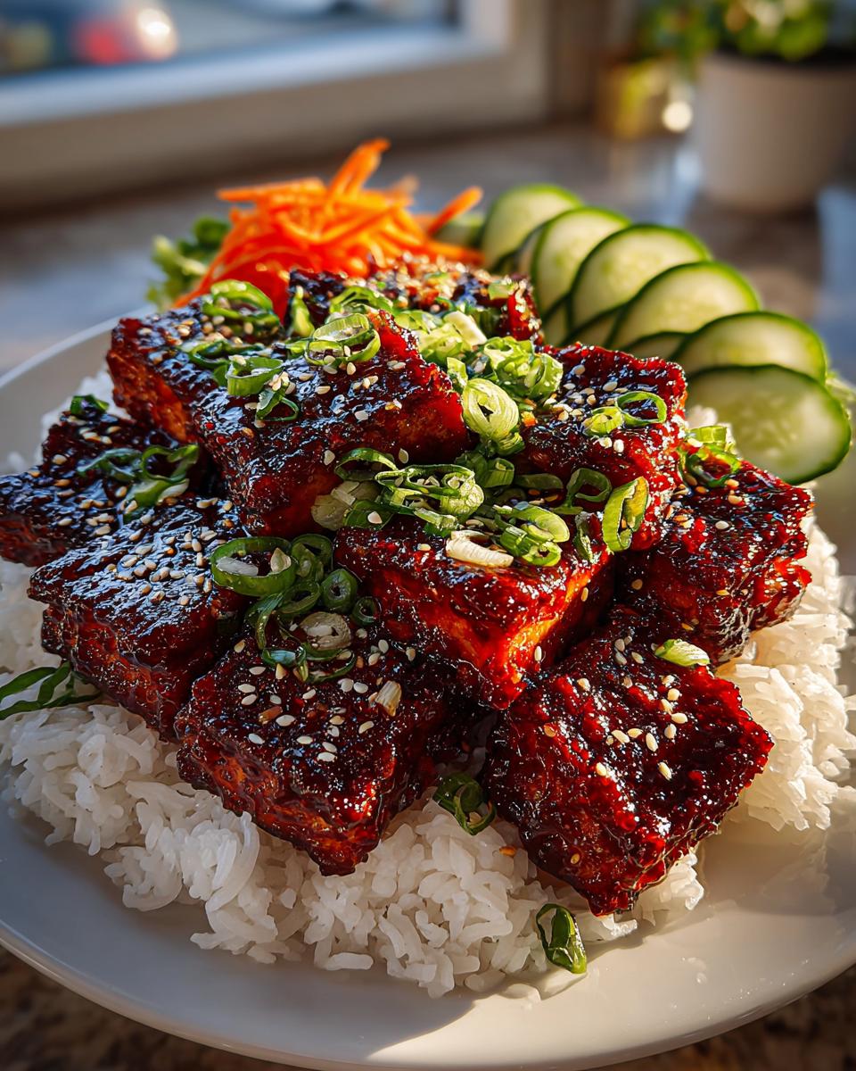 Spicy Gochujang Korean Tofu Bowls - detail 1