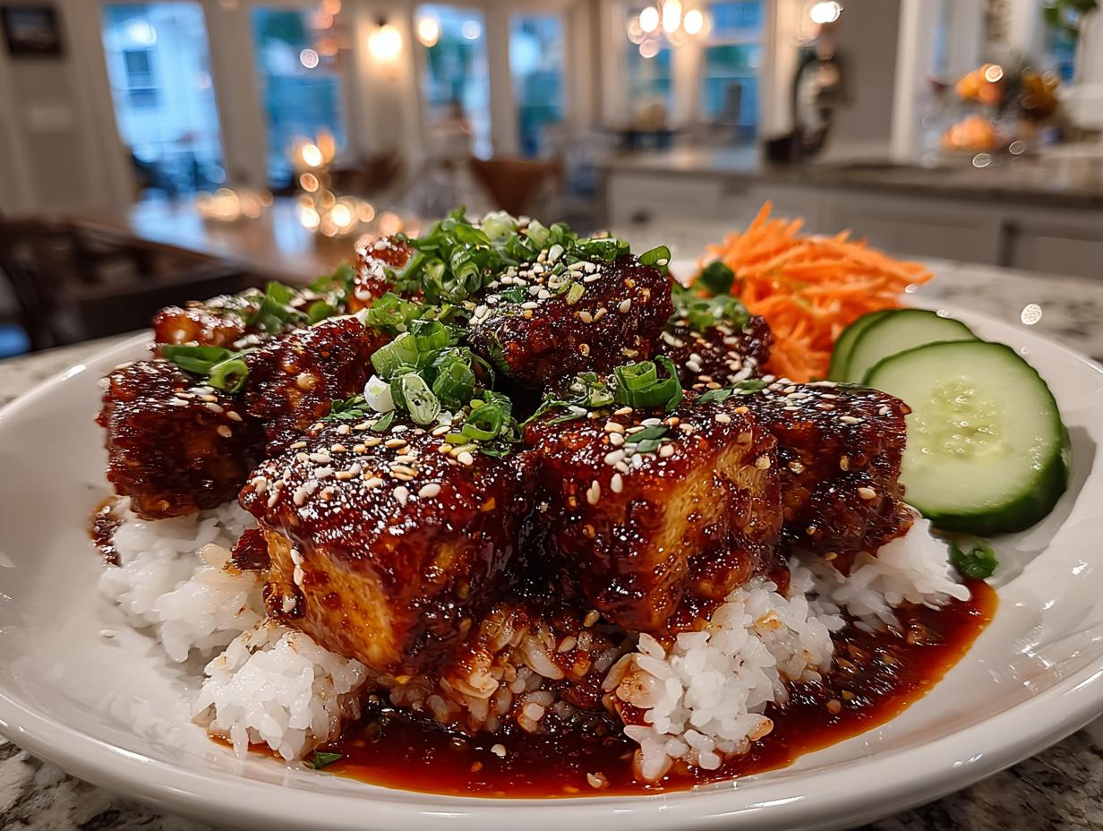 Amazing 1-Hour Spicy Gochujang Korean Tofu Bowls