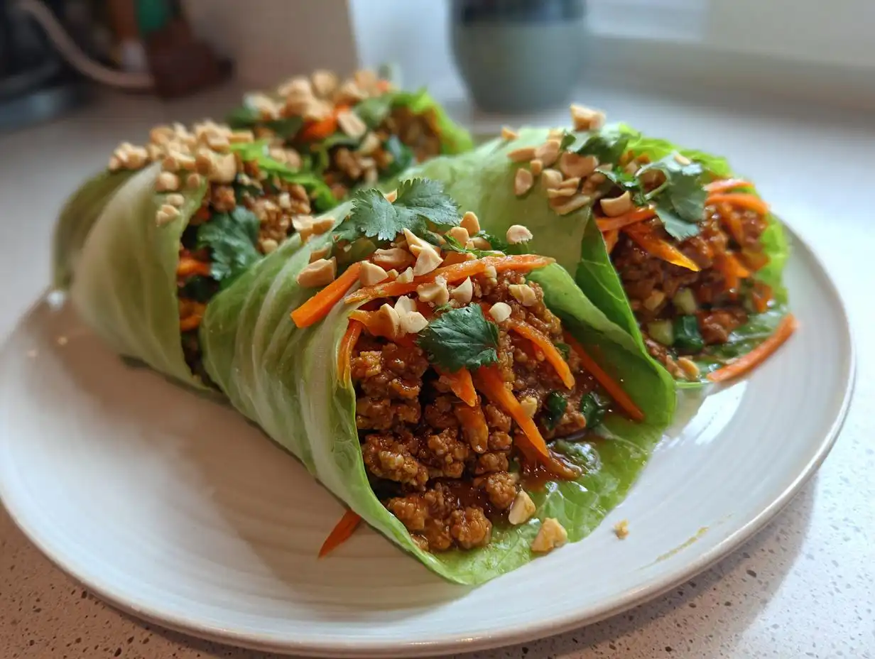 Spicy Thai Peanut Chicken Wraps: 1 Amazing Meal