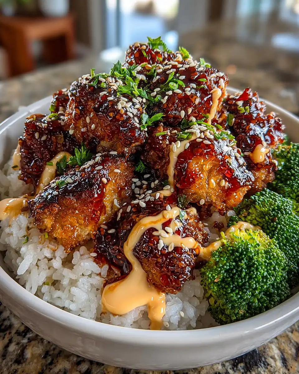 Sticky Chicken Rice Bowls Easy Weeknight Dinner - detail 1