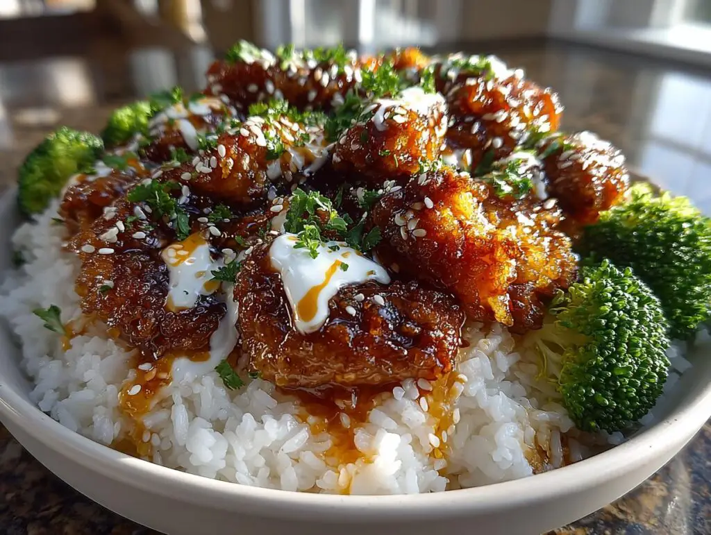 Sticky Chicken Rice Bowls Easy Weeknight Dinner