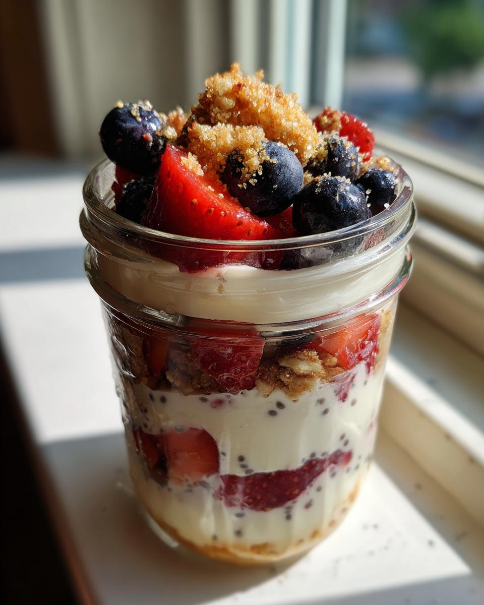 Strawberry Chia Greek Yogurt Parfaits - detail 1