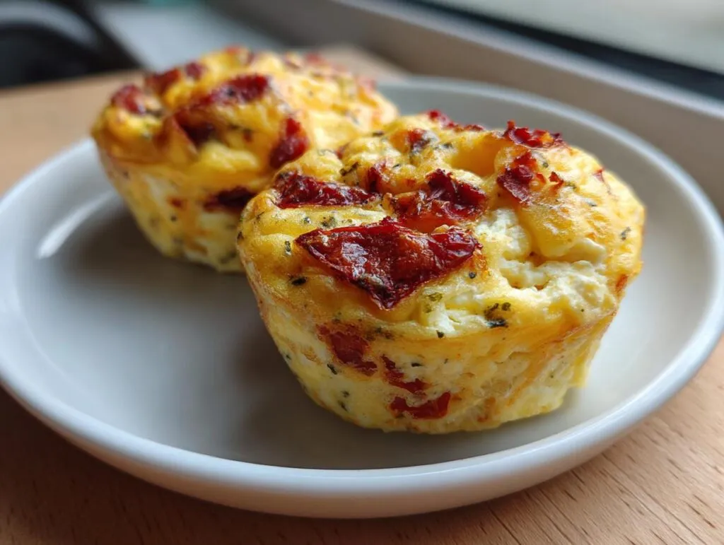 Sun Dried Tomato and Feta Egg Muffins