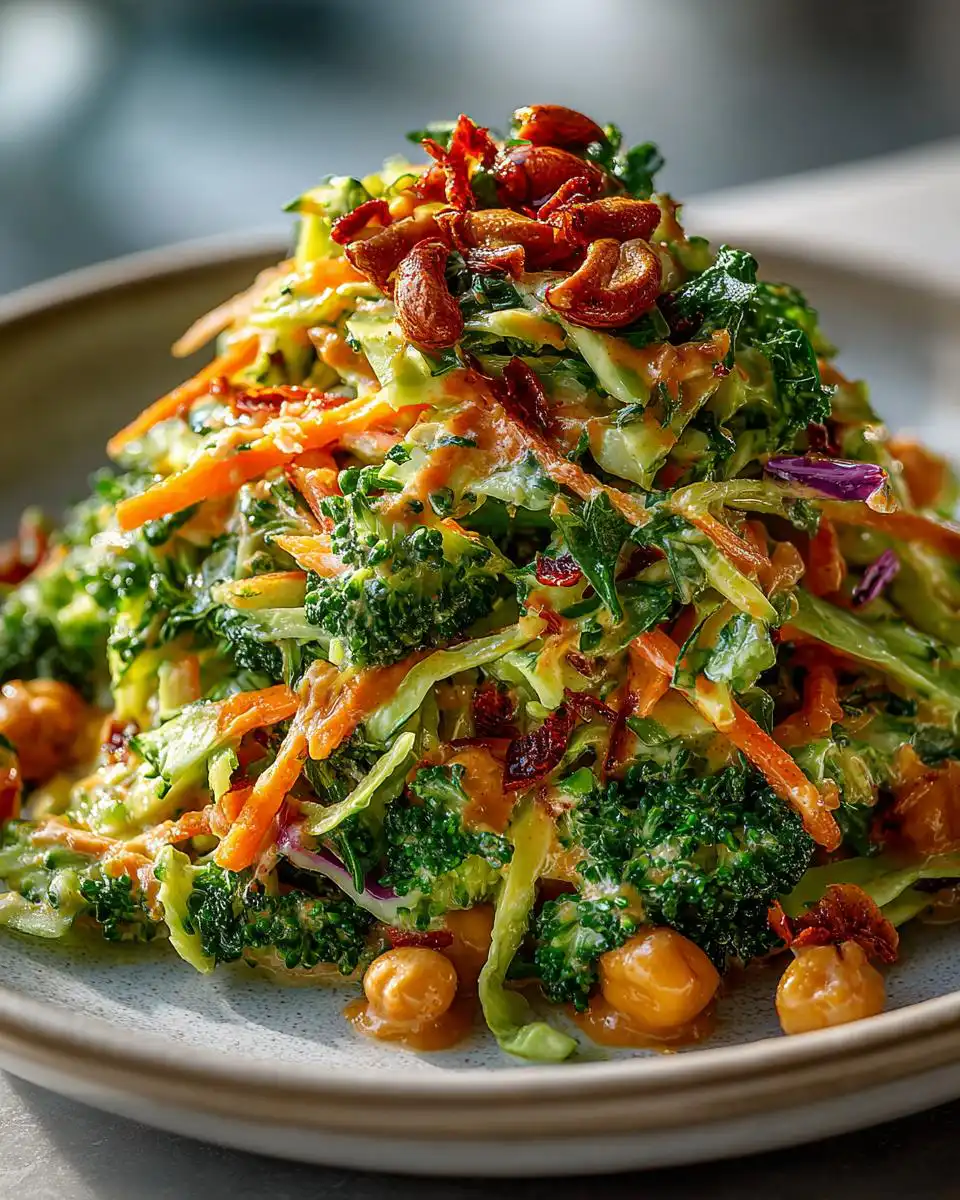 Thai Broccoli Salad with Peanut Dressing - detail 1