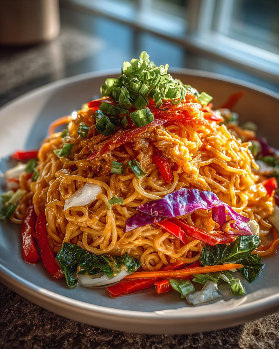 Thai Noodle Salad with Creamy Peanut Sauce - detail 1