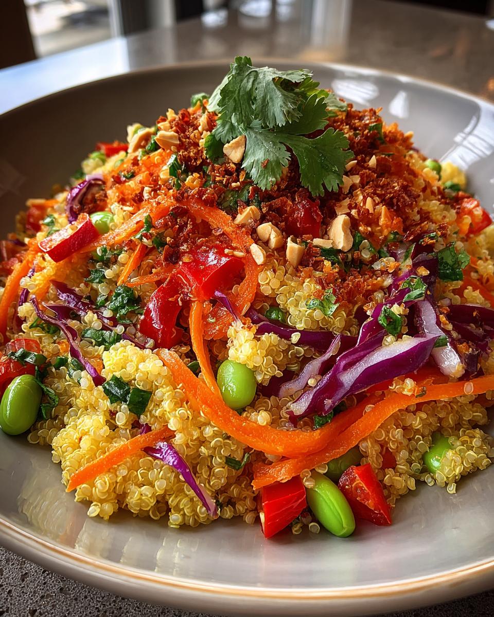 Thai Quinoa Salad with Peanut Dressing - detail 1