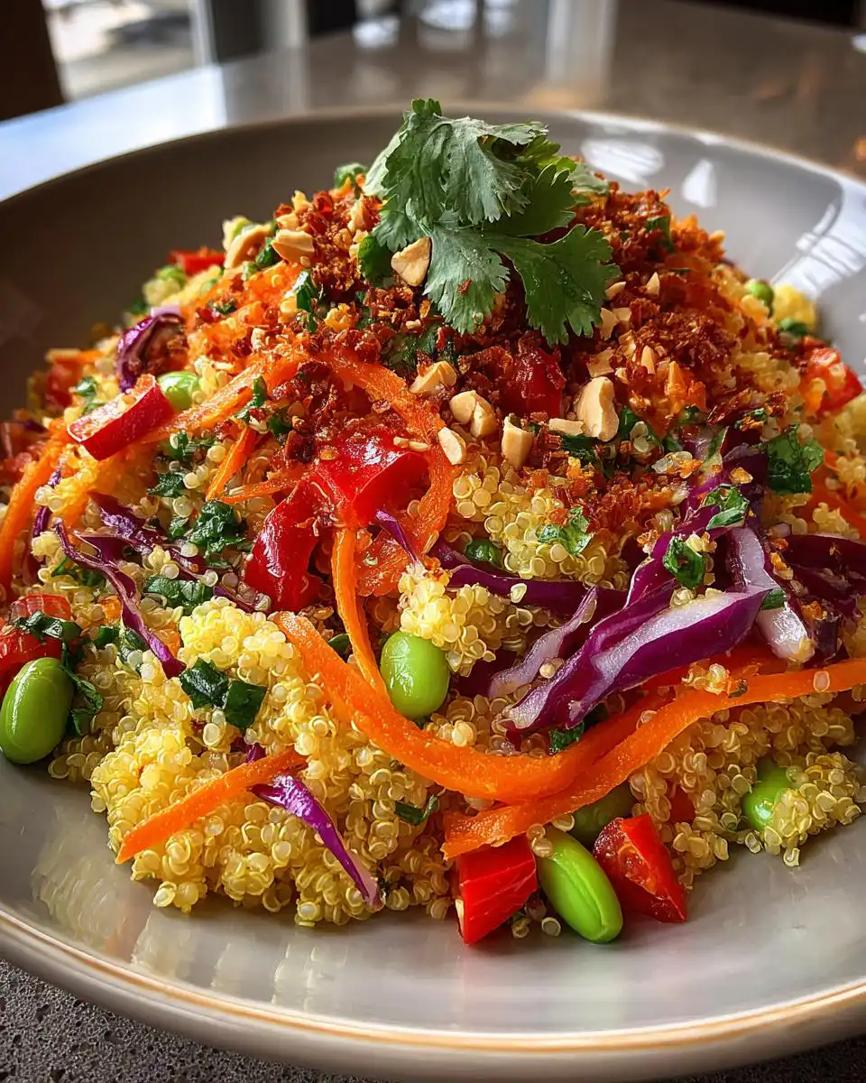 Thai Quinoa Salad with Peanut Dressing - detail 1