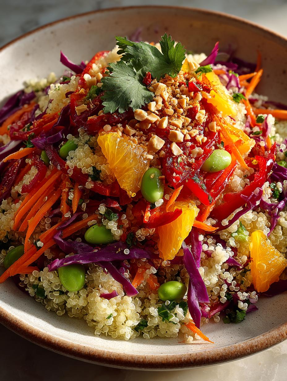 Thai Quinoa Salad with Peanut Dressing - detail 2