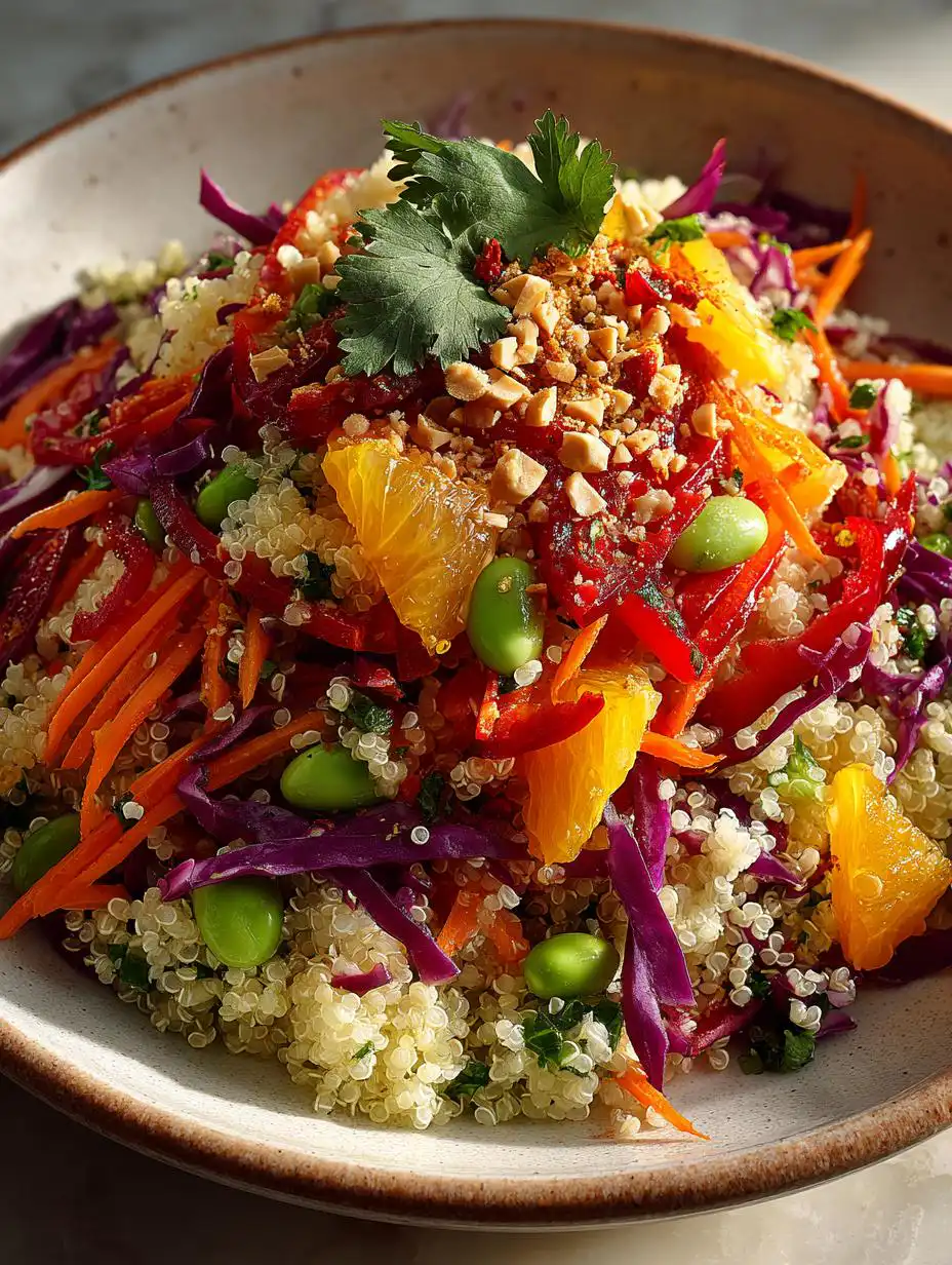 Thai Quinoa Salad with Peanut Dressing - detail 2