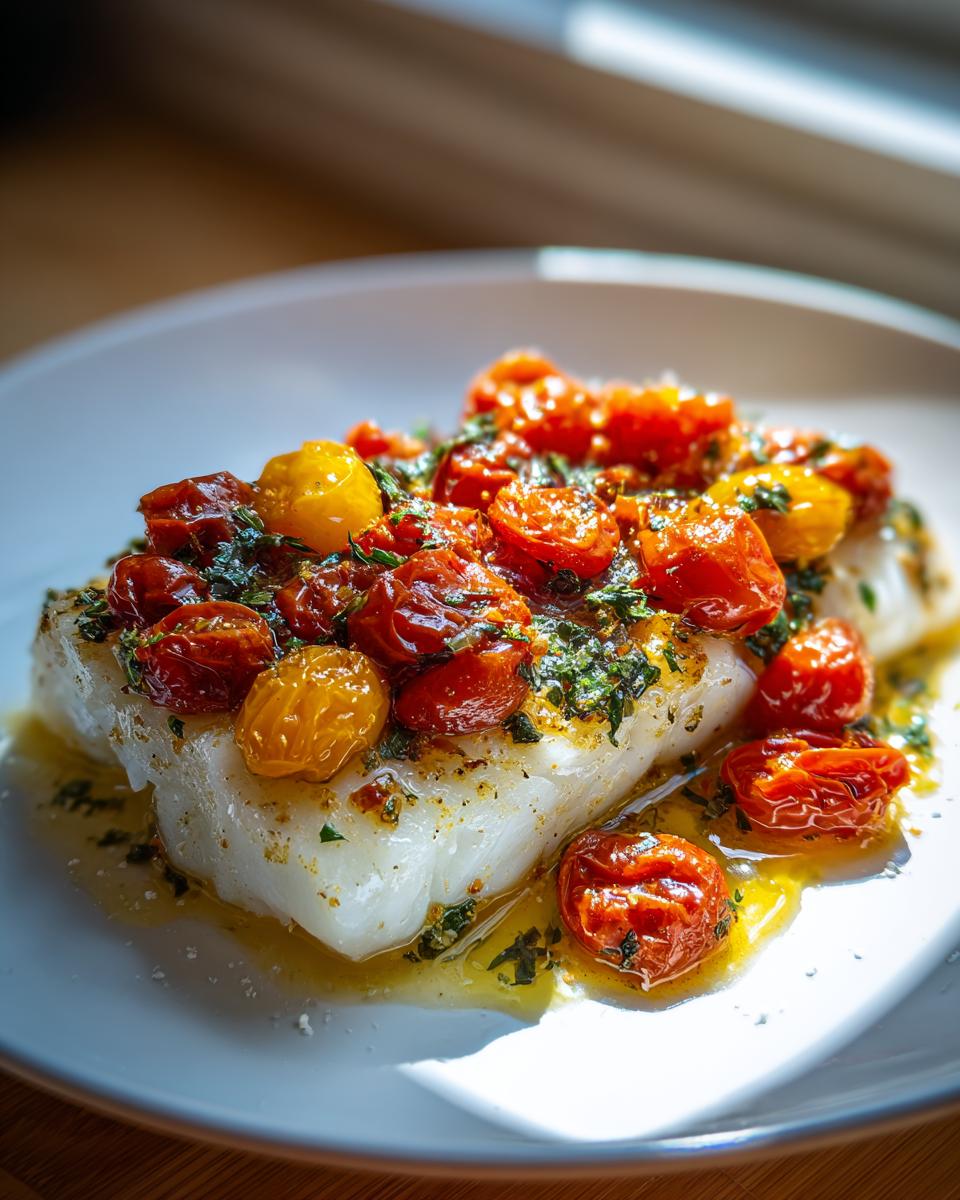 Tomato Basil Baked Haddock - detail 1