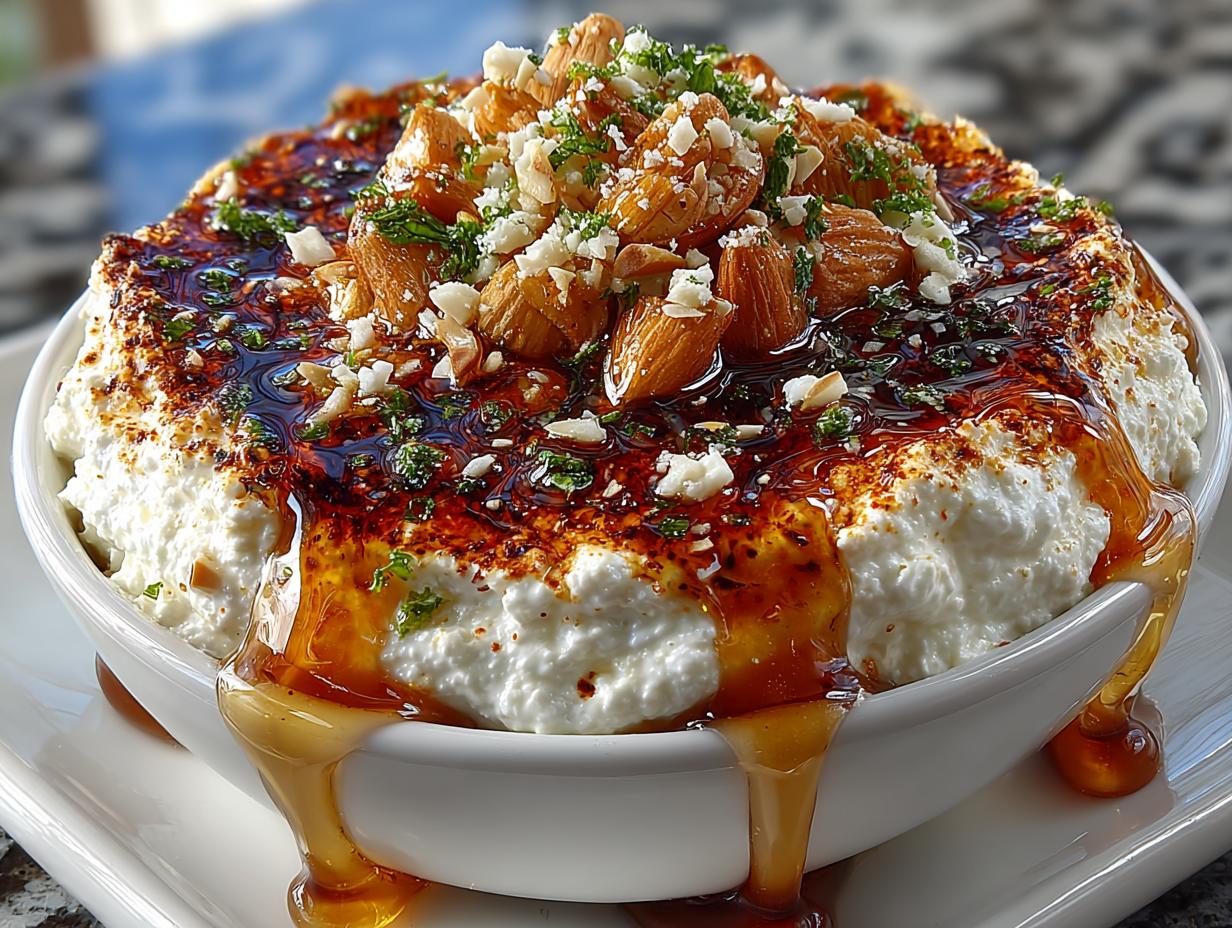 Whipped Feta with Hot Honey Easy Appetizer 260 amazing bites