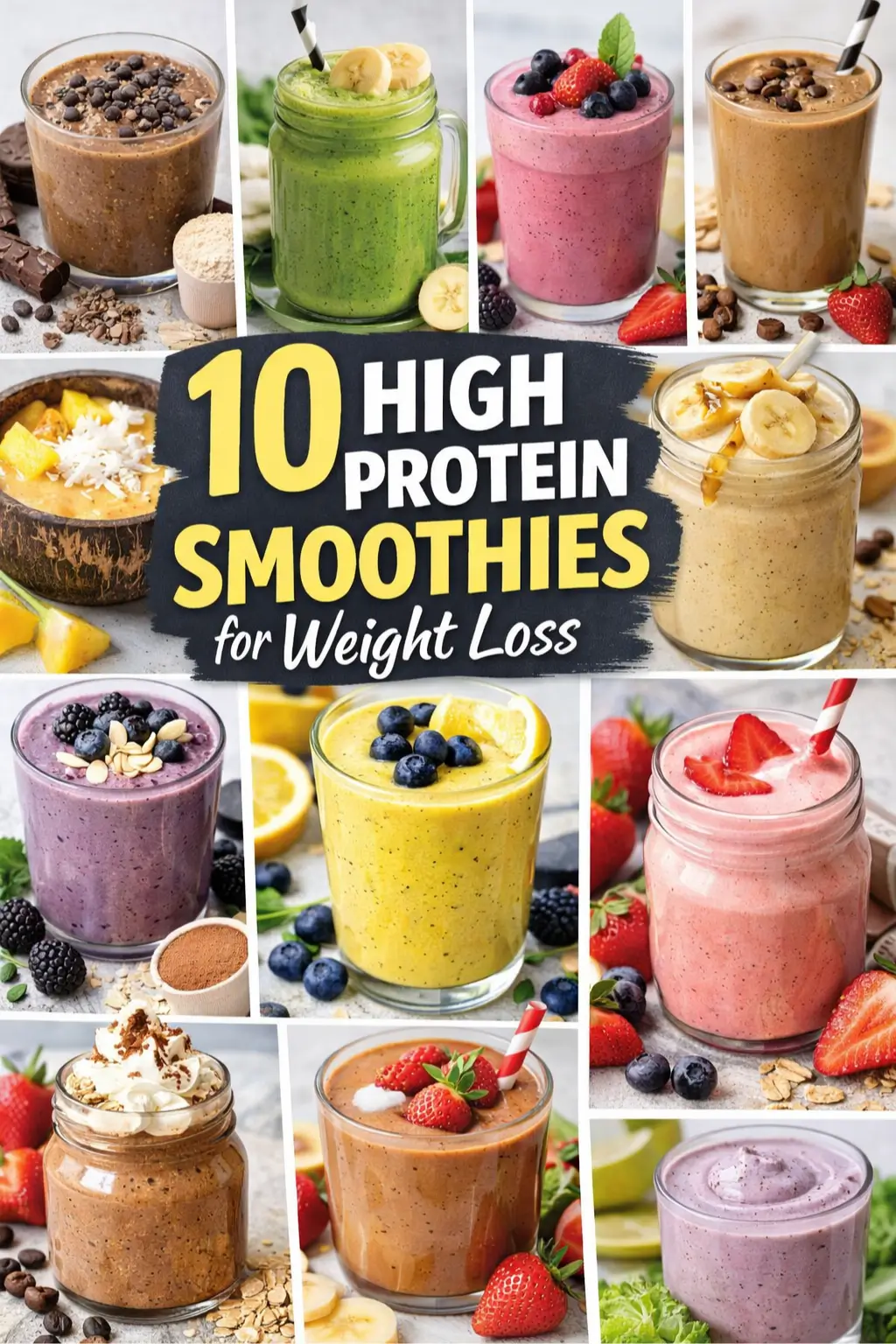 10 High Protein Breakfast Smoothies for Weight Loss