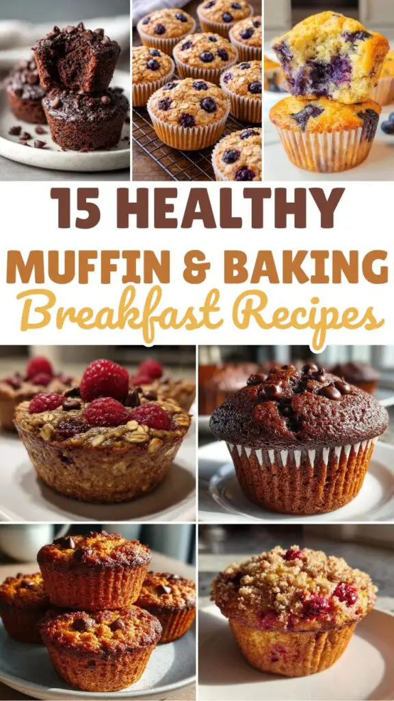 15 Healthy Muffins & Breakfast Baking