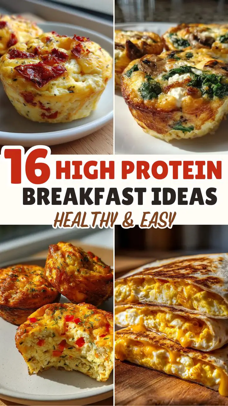 16 High Protein Healthy Breakfast Recipes for Busy Mornings