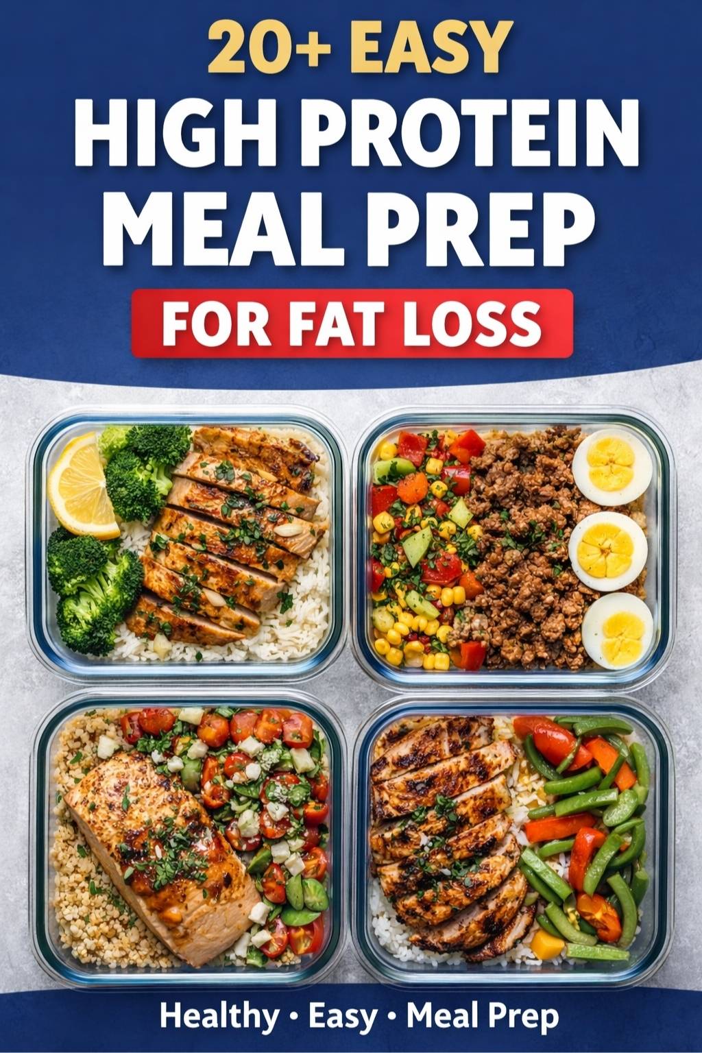20+ Easy High Protein Meal Prep Ideas For Muscle Building And Fat Loss