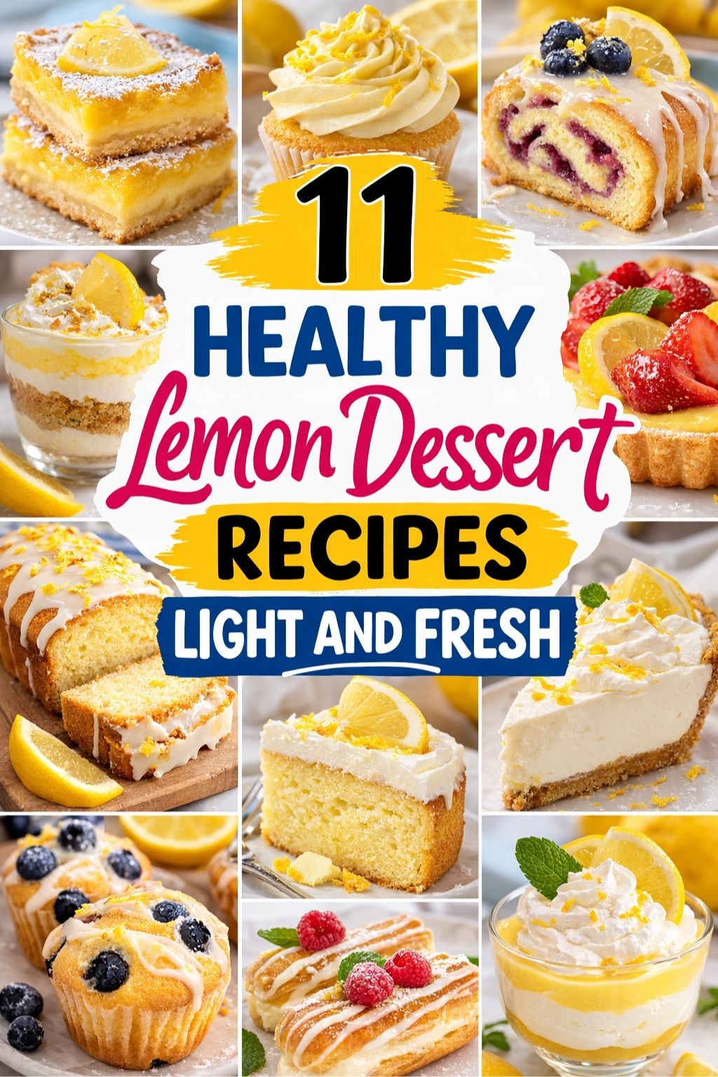 11 Healthy Lemon Dessert Recipes That Are Light and Fresh