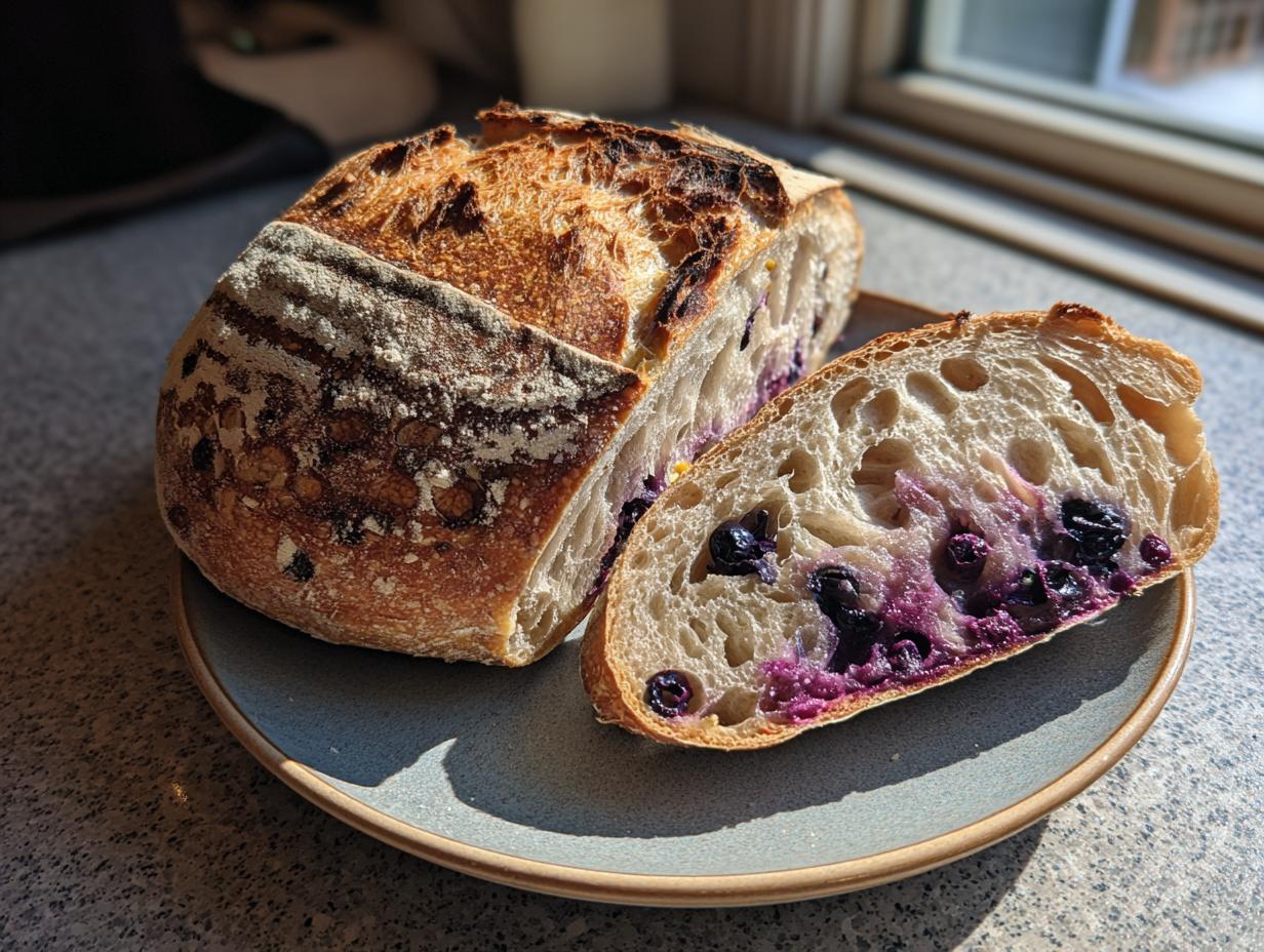 Amazing Blueberry Lemon Sourdough Bread 1 Loaf