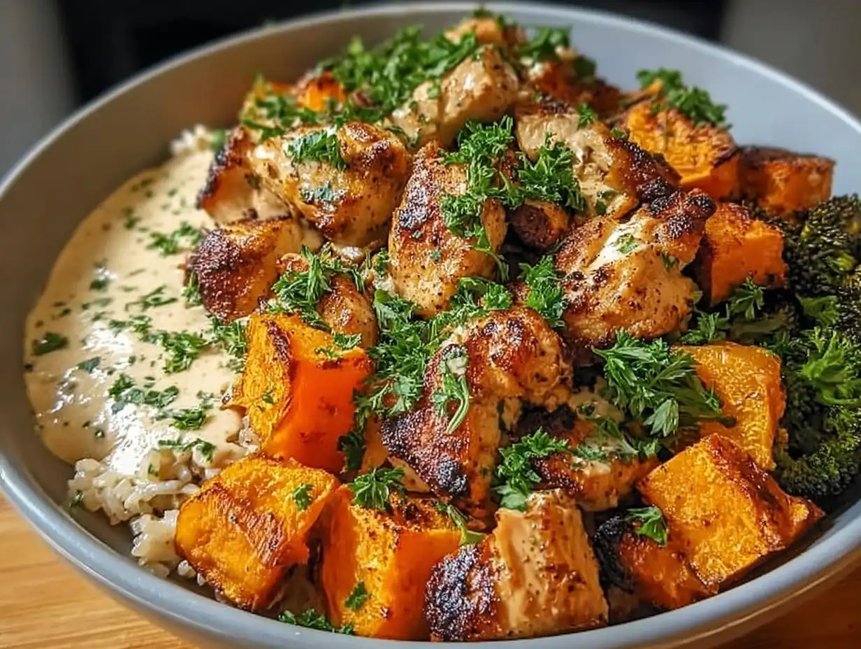 Amazing Chicken and Sweet Potato Bowls