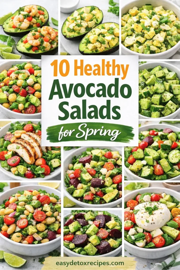 Healthy Avocado Salad Easy Spring Bowls