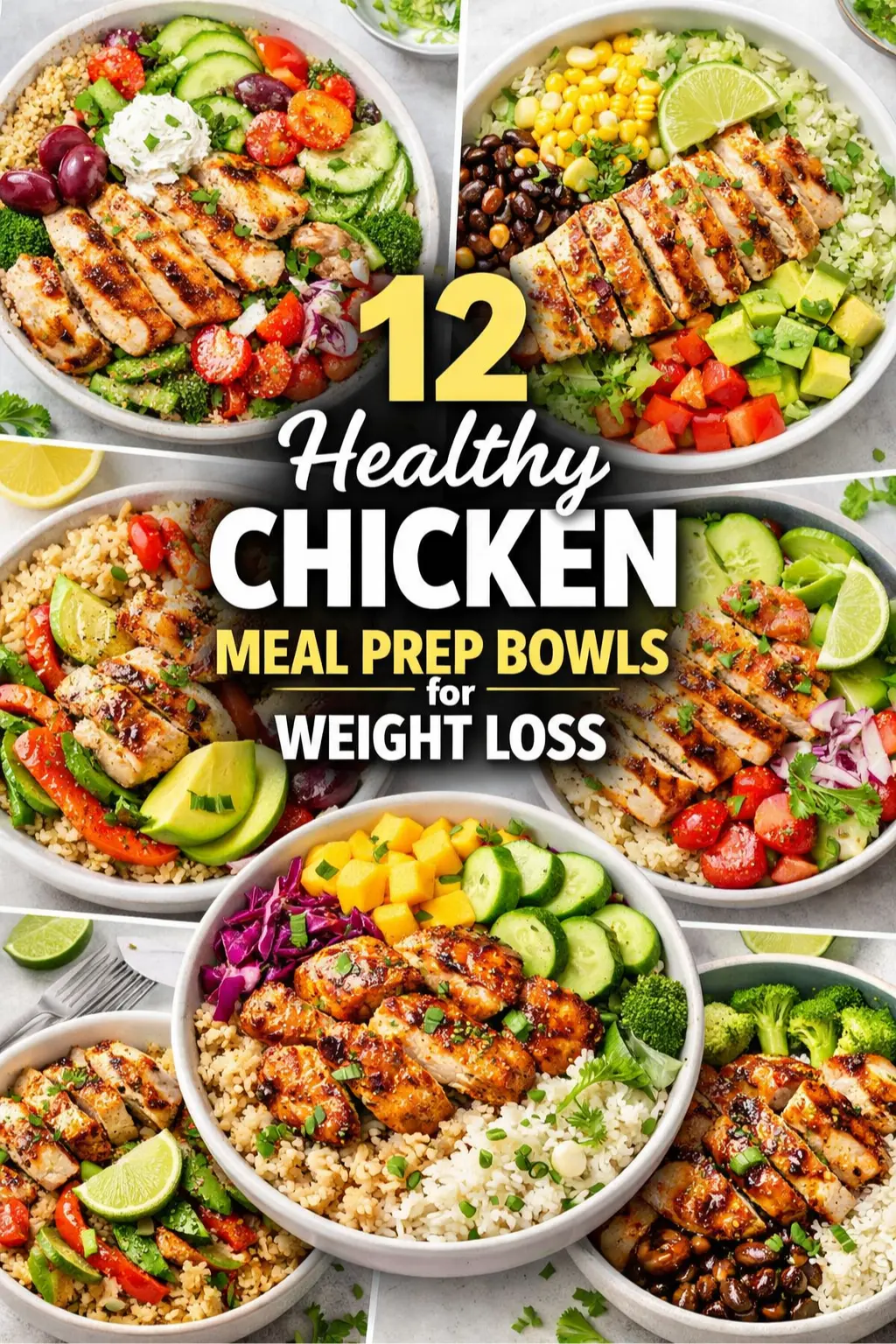 Healthy Chicken Meal Prep Bowls for Weight Loss