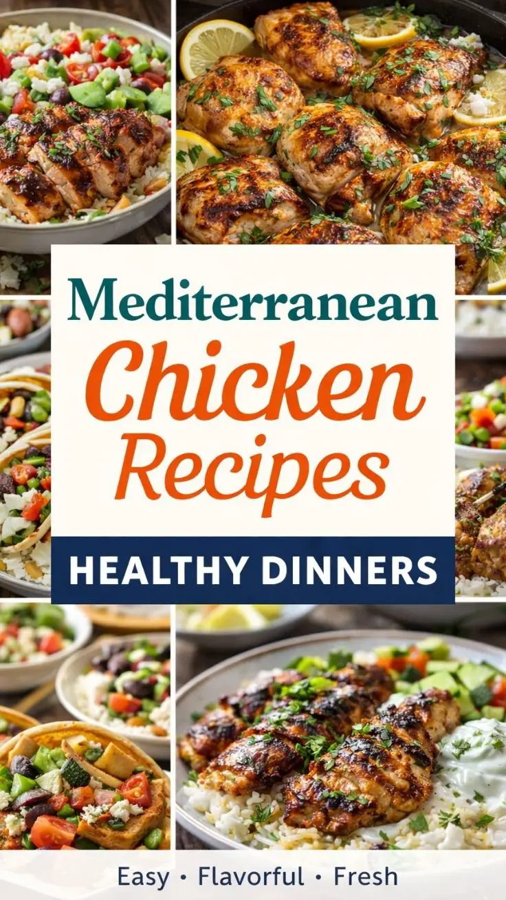 Mediterranean Chicken Dinner Recipes That Are Healthy, Fresh, and Full of Flavor