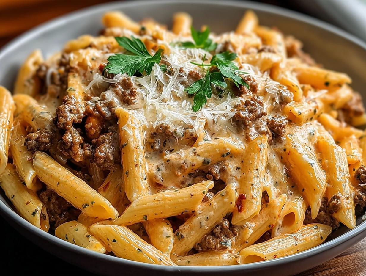 35-Minute Creamy Beef Pasta: Delicious Comfort