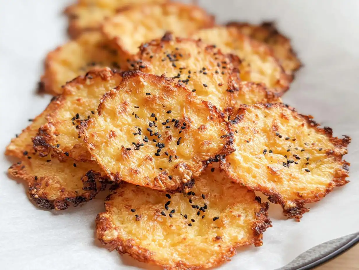 Amazing Crispy Cottage Cheese Chips Easy Snack