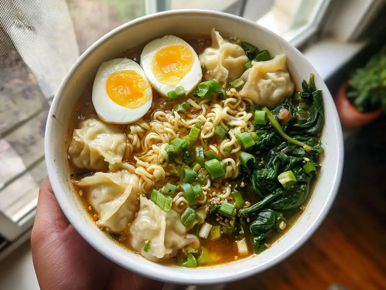 Amazing 30-Min Dumpling Ramen Bowl Recipe