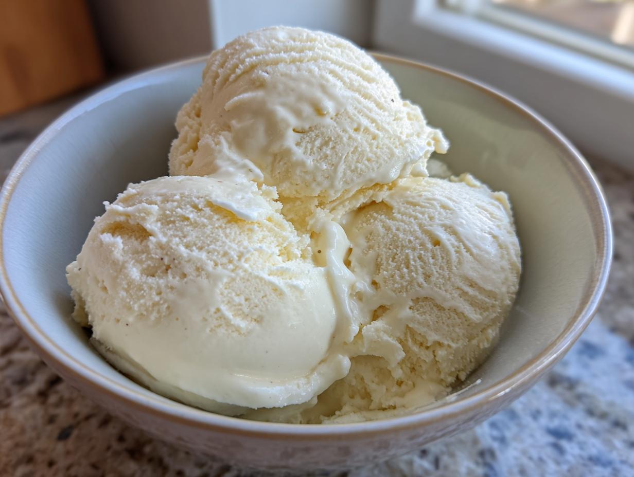 Amazing Easy No Machine Vanilla Ice Cream