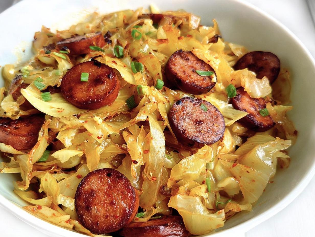 Amazing Fried Cabbage and Sausage in 30 Minutes