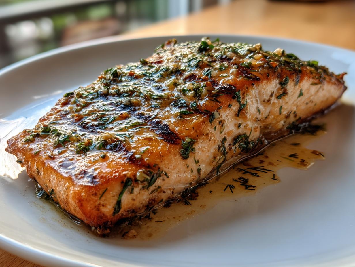 Amazing Grilled Lemon Garlic Salmon in 20 Mins